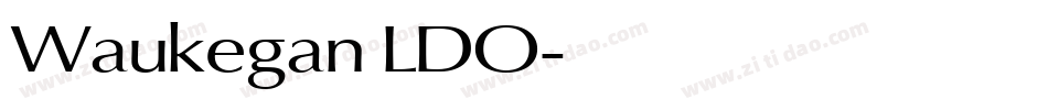 Waukegan LDO字体转换